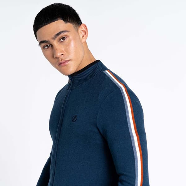 Dare2b Besætning Hals Sweater Dutiful Ii Full Zip Blå S Mand