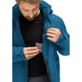 Miniatyrbillede 3 af 3: Maier Sports Regnjakke Med Fuld Lynlås Metor Therm Rec M Blå S / Regular Mand
