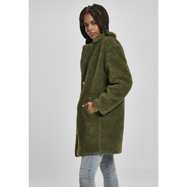 Urban Classics Overdimensioneret Parka Sherpa Grøn M Kvinde