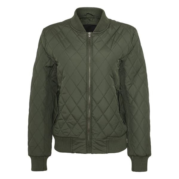 Urban Classics Diamond Nylon Parka Grøn XS Kvinde