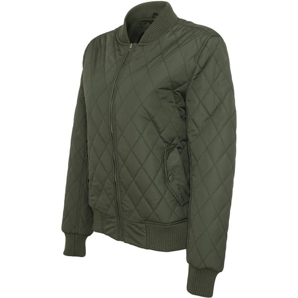Urban Classics Diamond Nylon Parka Grøn XS Kvinde