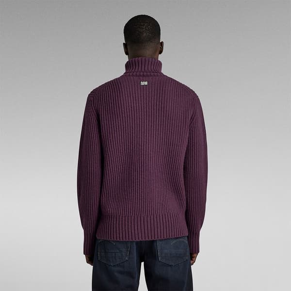 G-star Turtle Neck Sweater Essential Lilla S Mand