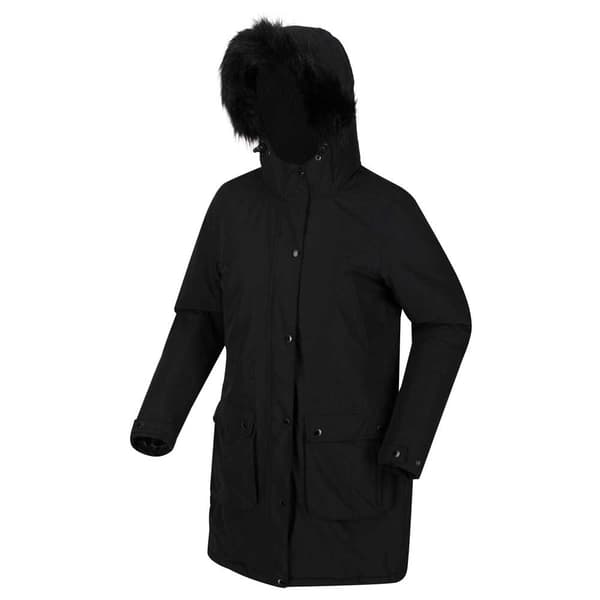 Regatta Jakke Voltera Parka Sort 10 Kvinde