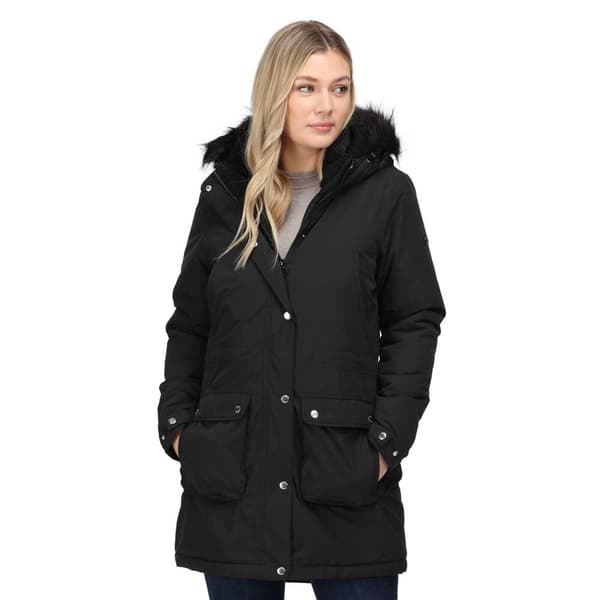 Regatta Jakke Voltera Parka Sort 10 Kvinde