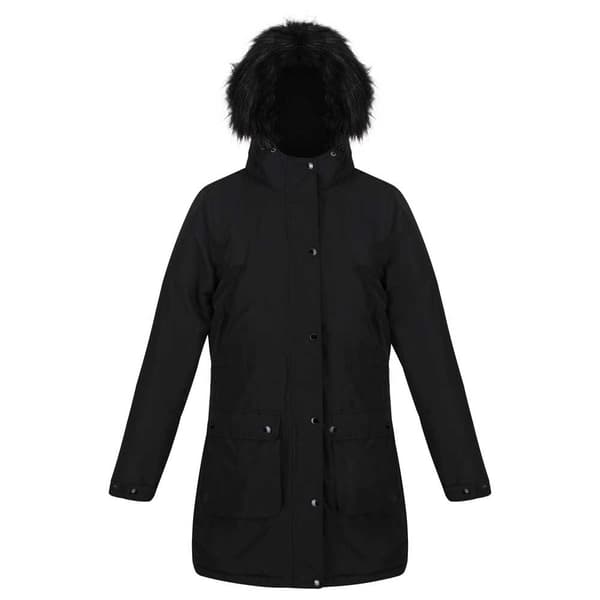 Regatta Jakke Voltera Parka Sort 10 Kvinde