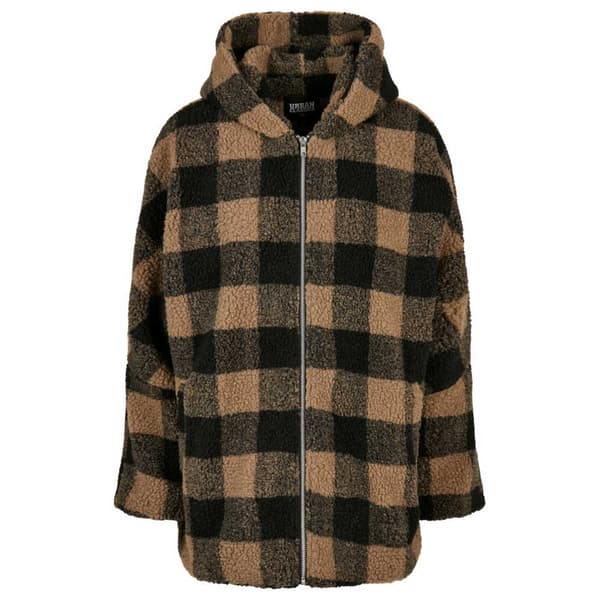 Urban Classics Jakke Oversized Check Grøn S Kvinde