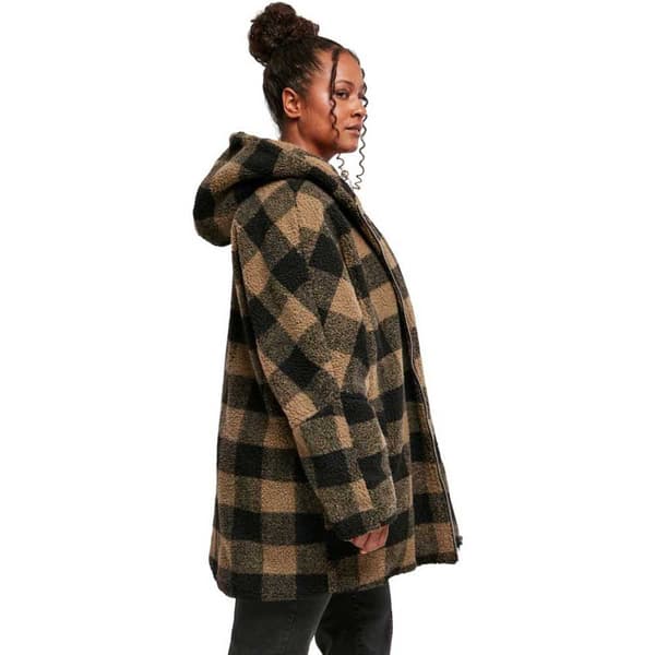 Urban Classics Jakke Oversized Check Grøn S Kvinde