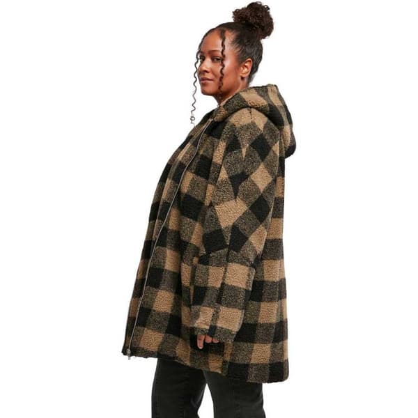 Urban Classics Jakke Oversized Check Grøn S Kvinde