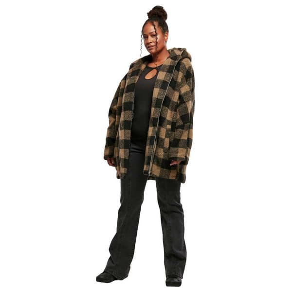 Urban Classics Jakke Oversized Check Grøn S Kvinde