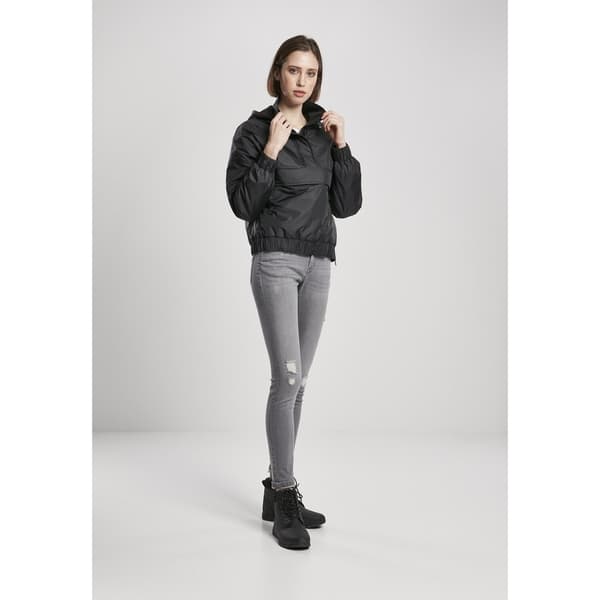 Urban Classics Jakke Panel Ded Sort S Kvinde