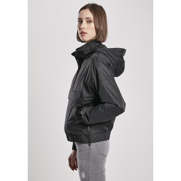 Urban Classics Jakke Panel Ded Sort S Kvinde