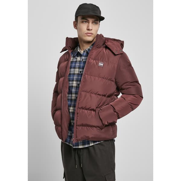 Urban Classics Jakke Med Hætte Puffer Rød S Mand