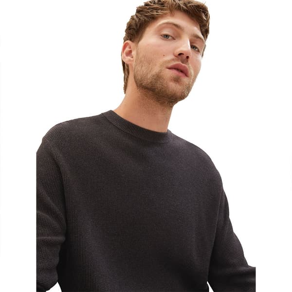 Tom Tailor Crew Neck Villapaita 1038612 Structured Knit Harmaa 2XL Mies