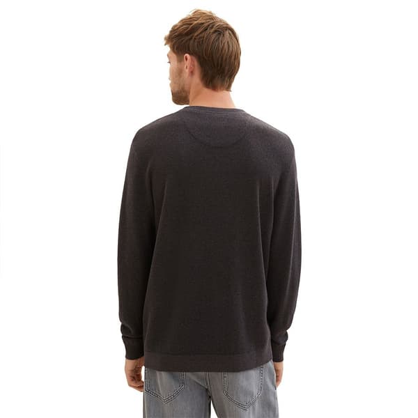 Tom Tailor Crew Neck Villapaita 1038612 Structured Knit Harmaa 2XL Mies