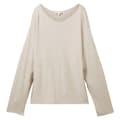 Miniatyrbild 3 av 6: Tom Tailor Tröja 1037737 Knit Structured Batwing Beige L Kvinna
