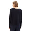 Miniatyrbillede 2 af 6: Tom Tailor Sweater 1037737 Knit Structured Batwing Blå S Kvinde