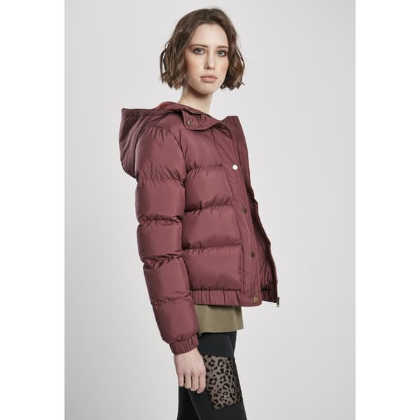 Urban Classics Hættejakke Puffer Rød M Kvinde