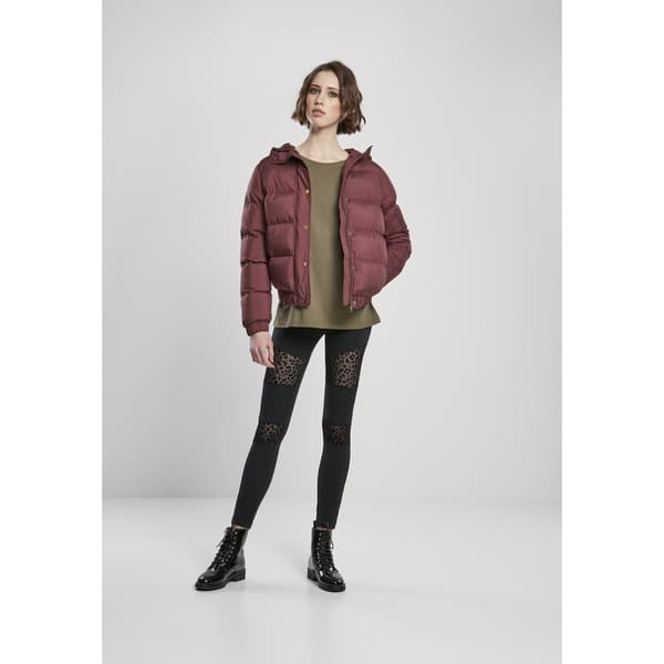 Urban Classics Hættejakke Puffer Rød M Kvinde