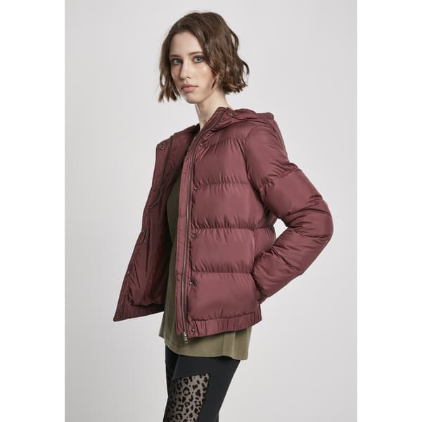 Urban Classics Hættejakke Puffer Rød M Kvinde