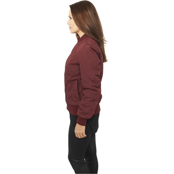 Urban Classics Diamond Nylon Parka Rød XS Kvinde