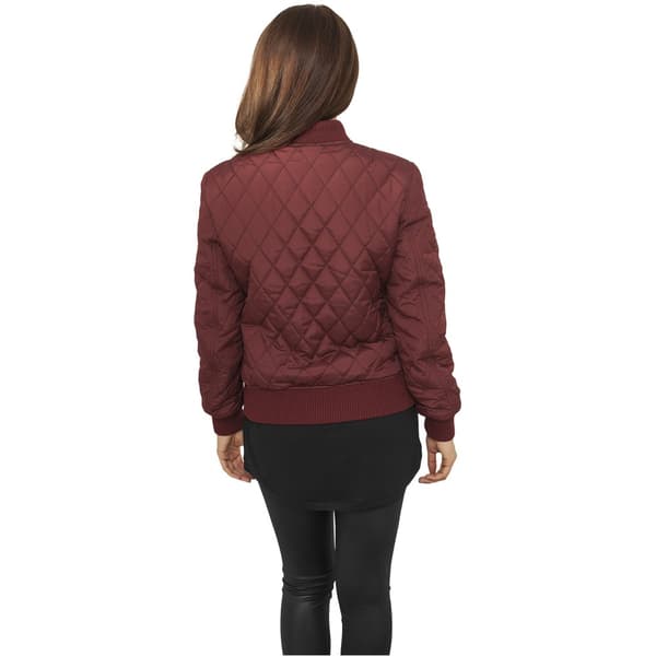 Urban Classics Diamond Nylon Parka Rød XS Kvinde