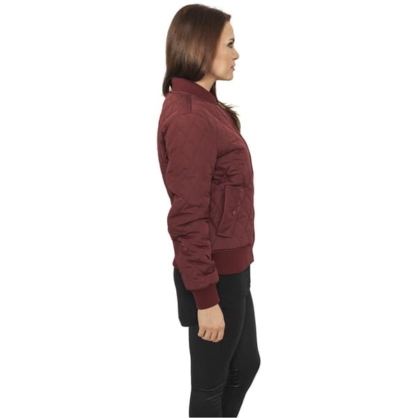 Urban Classics Diamond Nylon Parka Rød XS Kvinde