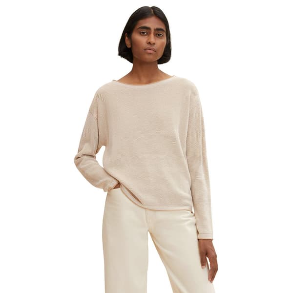 Tom Tailor Tröja 1033125 Beige XL Kvinna