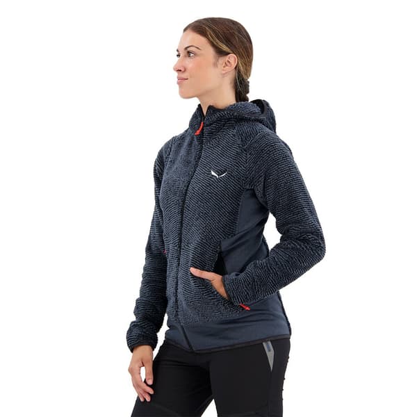 Salewa Fleece Med Huva Tognazza Polarlite Svart XS Kvinna