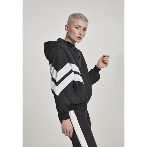 Urban Classics Parka Crinkle Batwing Sort L Kvinde