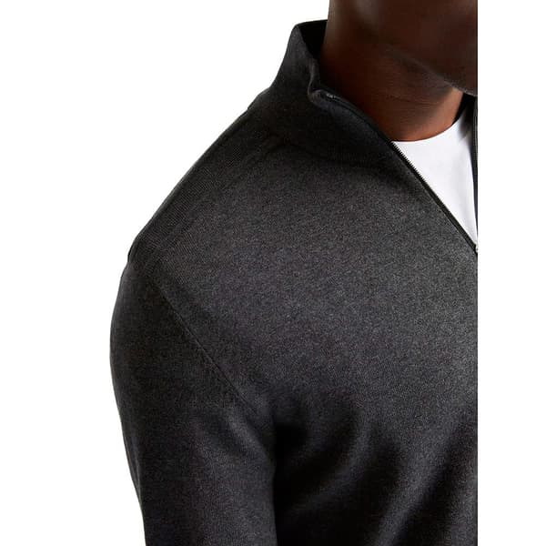 Selected Cardigan Med Fuld Lynlås Berg Grå L Mand
