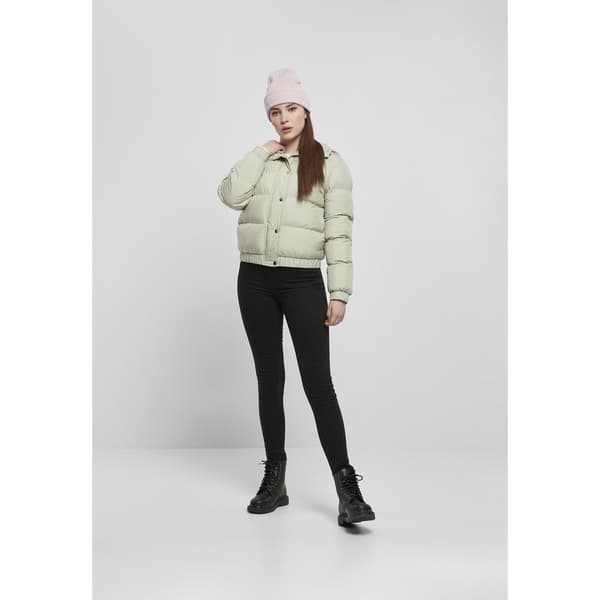Urban Classics Jakke Hooded Puffer Grøn S Kvinde