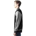 Miniatyrbillede 3 af 5: Urban Classics 2-tone College College Sweat Jakke Sort S Mand