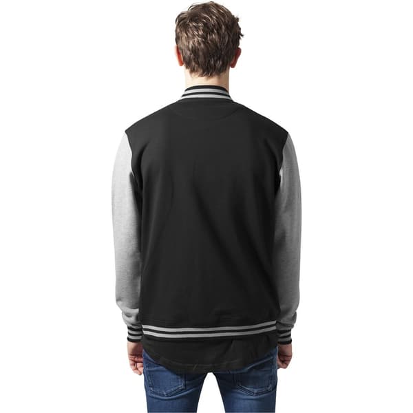 Urban Classics 2-tone College College Sweat Jakke Sort S Mand