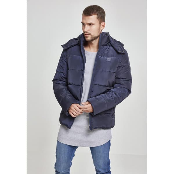 Urban Classics Parka Med Hætte Blå XL Mand