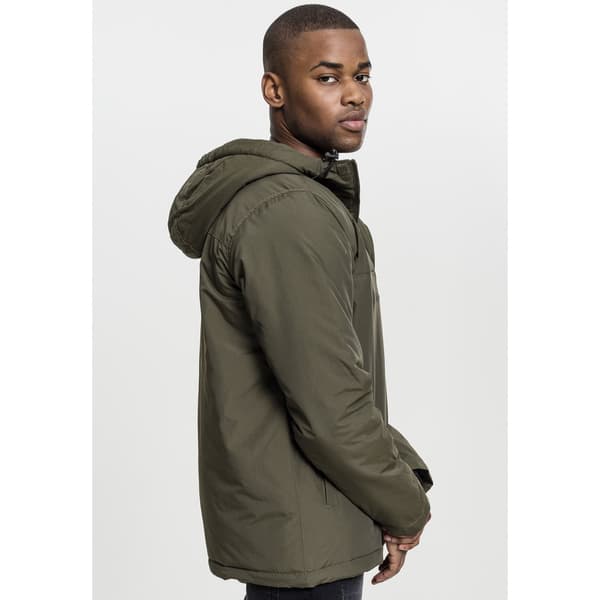 Urban Classics Sweater Over Parka Ded Grøn S Mand