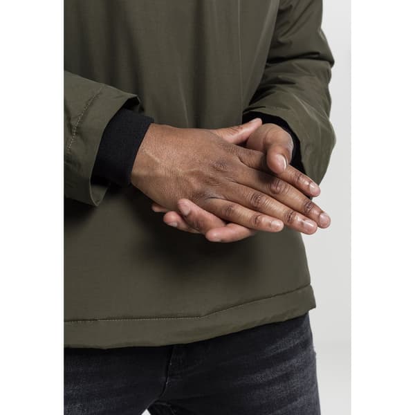 Urban Classics Sweater Over Parka Ded Grøn S Mand