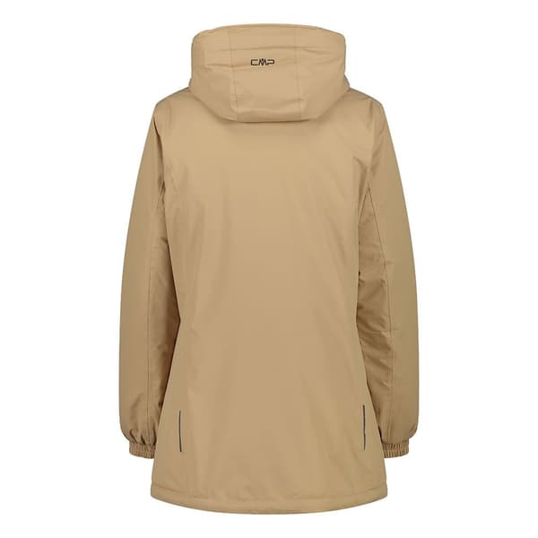 Cmp Jakke Long Fix Hood 32z1396 Beige XS Kvinde