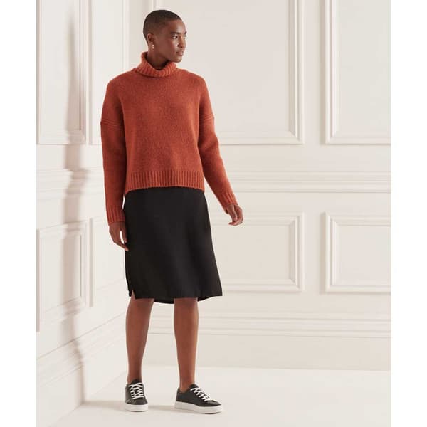 Superdry Trøje Med Rund Hals Studios Chunky Rød L Kvinde