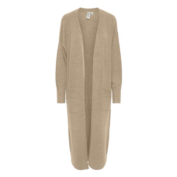 Yas Lang Cardigan Balis Beige XL Kvinde