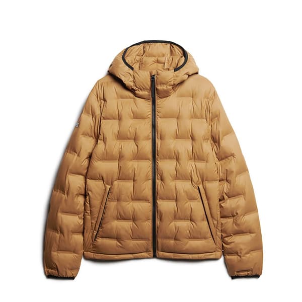 Superdry Pufferjacka Short Quilted Brun M Man