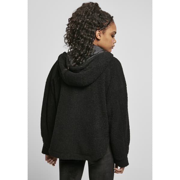 Urban Classics Jakke Sherpa Sort XS Kvinde