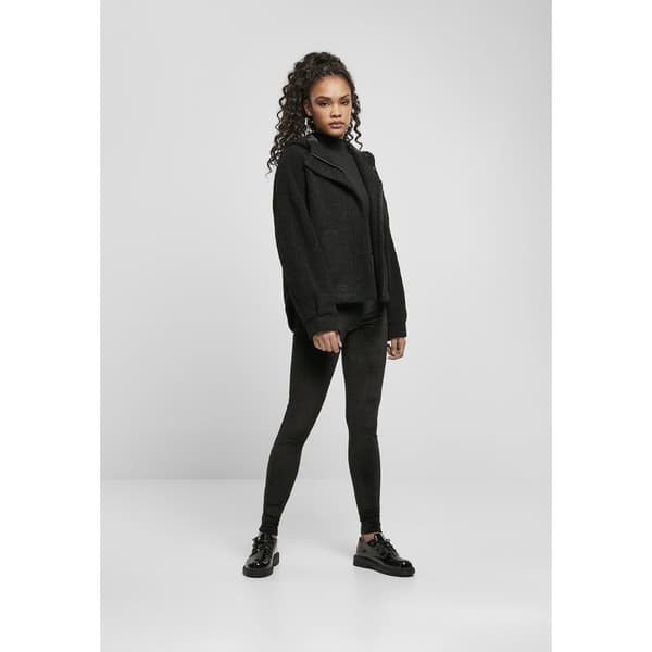 Urban Classics Jakke Sherpa Sort XS Kvinde