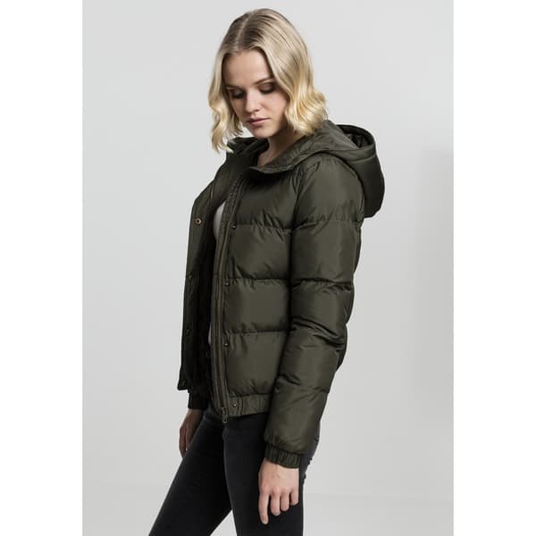 Urban Classics Parka Med Hætte Grøn XS Kvinde
