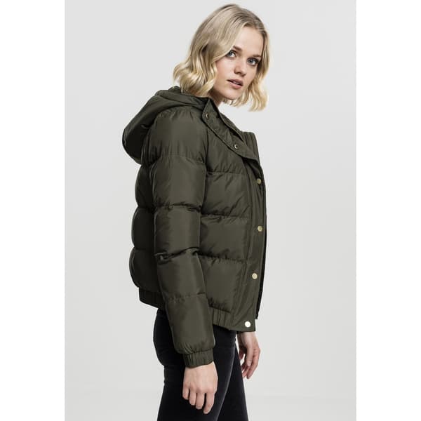 Urban Classics Parka Med Hætte Grøn XS Kvinde