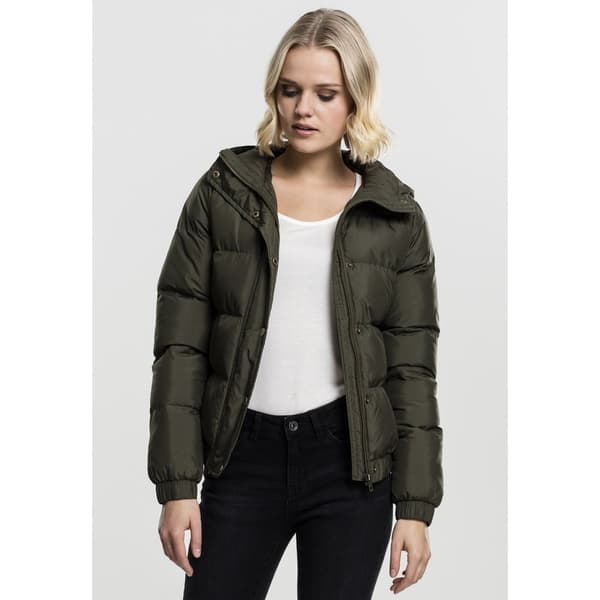 Urban Classics Parka Med Hætte Grøn XS Kvinde