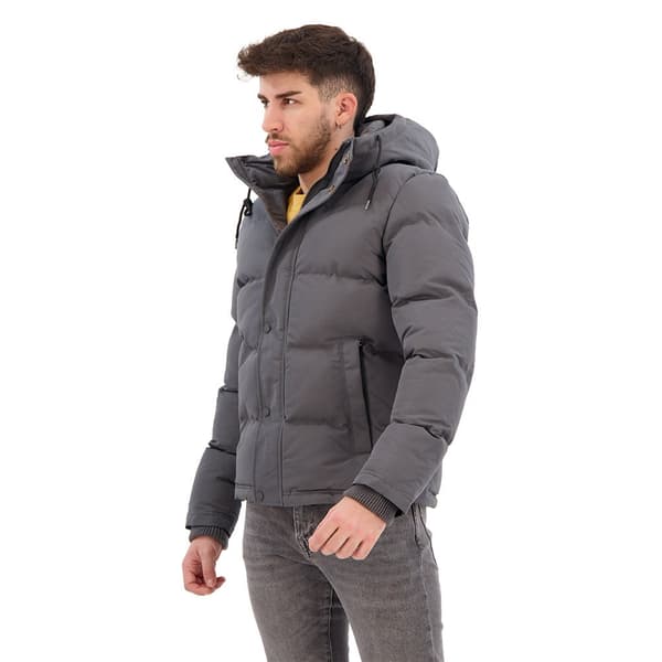 Superdry Pufferjacka Everest Short Grå XL Man