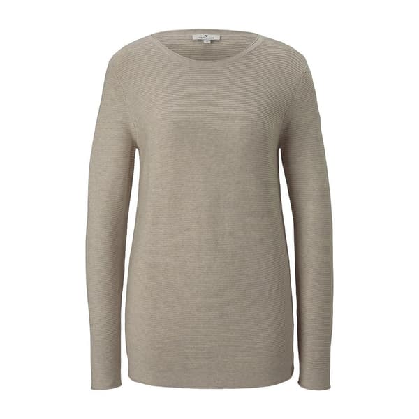 Tom Tailor Sweater Ottoman Grå 3XL Kvinde