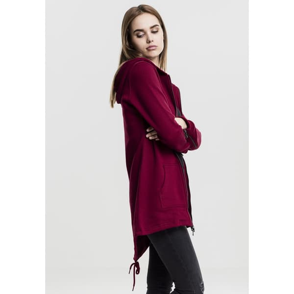 Urban Classics Sweatshirt Parka Rød S Kvinde