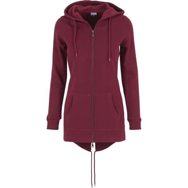 Urban Classics Sweatshirt Parka Rød S Kvinde