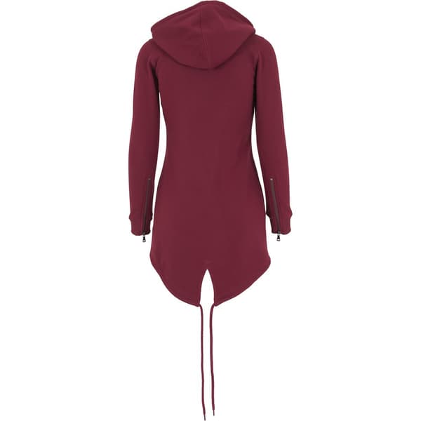 Urban Classics Sweatshirt Parka Rød S Kvinde